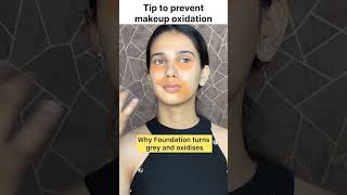 Tip to prevent makeup oxidation makeuptips hacksfoundation oxidationviralshort makeuphacksyt [upl. by Nee]