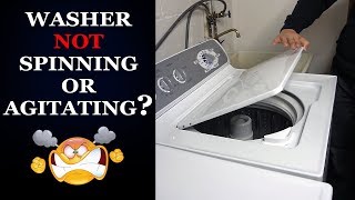 Washer Not Spinning  How to Reset Motor Easy [upl. by Aubrette]