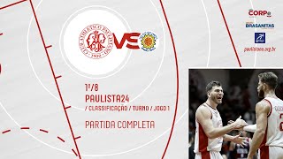 PAULISTANOCORPE SAÚDE x Farma CondeSão José AO VIVO  Paulista 2024 de basquete [upl. by Ambros817]