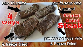 PERFECT Freeze Dried Steak 4 Different Ways amp Rehydration Tips [upl. by Vinson]