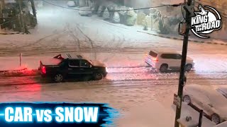 Car ice Sliding crash amp spin outs 2021 Black ice and Icy road Winter weather [upl. by Strephon258]