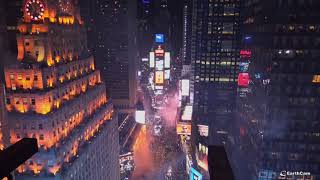 EarthCam One Times Square Cam  New Year 2020 North View [upl. by Aissirac962]