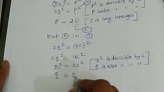 Prove root 2 irrational ll Contradiction method ll Class 109 l Ch1Real Numbers [upl. by Hcir]