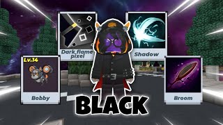 Bedwars But Everything Is Black😎  BlockmanGo [upl. by Rehpotsirh]