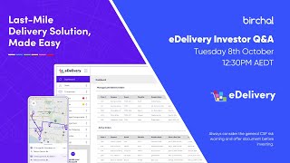 eDelivery Investor QampA [upl. by Yajet]