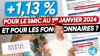 Au 1er janvier 2024 ⬆️ du SMIC et pour les fonctionnaire alors  Combien  🧐 SMIC fonctionnaires [upl. by Lleuqram]