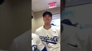 Teoscar teaching Shohei and Yoshinobu Spanish 😂 dodgers sports [upl. by Rudy527]