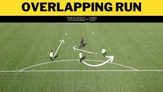 Overlap Passing FootballSoccer Drill  Overlapping Run  Warm Up  U10  U11  U12  U13 [upl. by Domonic455]