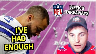 Tears amp Turnovers  NFL Wk 8 Takeaways  All Out Brits Podcast [upl. by Rawden634]