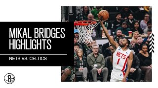 Mikal Bridges Highlights  Brooklyn Nets vs Boston Celtics  3323 [upl. by Emmanuel822]