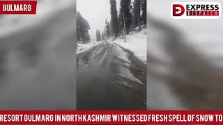 Famous skiresort Gulmarg in north Kashmir witnessed fresh spell of snow today morning [upl. by Purity]