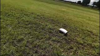 Aardvark robot serial number 3 Driving over grass field [upl. by Avek]