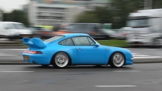 Porsche 993 Carrera RS  Riviera Blue  Exhaust sound amp Details [upl. by Ahsiat]