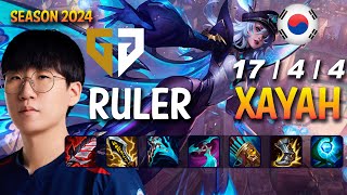 GEN Ruler XAYAH vs ASHE ADC  Patch 1423 KR Ranked  lolrec [upl. by Zzaj]