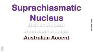 Suprachiasmatic Nucleus How to Pronounce Suprachiasmatic Nucleus in Australian British Accent [upl. by Lilybelle]