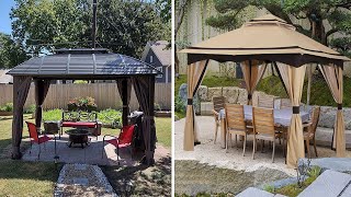 Beautiful Gazebos for Patios Deck Backyard Amazing Outdoor Design Ideas [upl. by Dogs]