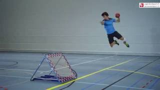 Tchoukball Tir à 45° en deuxième zone par un gaucher [upl. by Collimore]