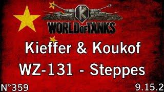 World of Tanks  9152  WZ131  Steppes  HD [upl. by Klapp]