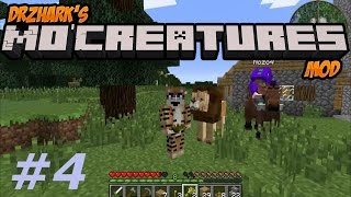 Minecraft Mo Creatures  Taming a Horse 4 [upl. by Cyrille]