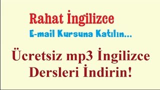 Rahat İngilizce Ücretsiz EMail Kursu [upl. by Jamima763]