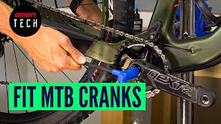 How To Remove amp Reinstall Mountain Bike Cranks  MTB Maintenance [upl. by Virgin239]