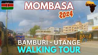 🌅🏄‍♂️Exploring Coastal Life in Utange 🏡  4K Walking Tour Bamburi Mombasa 🇰🇪 [upl. by Leile]