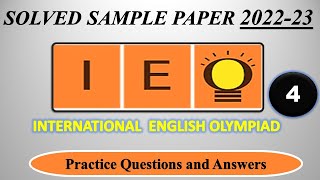 IEO  202223  CLASS 4  International English Olympiad  Solved Sample Paper English Olympiad [upl. by Nerita]