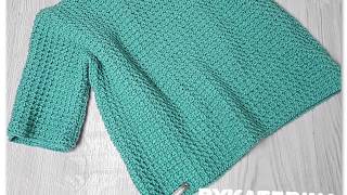 quotFANCYquot crocheted sweater Ideal for beginners So easy and so beautiful [upl. by Ishmael]