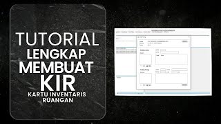 Cara Mudah Membuat Kartu inventaris Ruangan atau KIR di Simaset Panduan Lengkap [upl. by Nommad617]