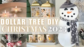 DOLLAR TREE CHRISTMAS DIYS 2023 🎄  Christmas Crafts  High End Decorations [upl. by Hi]