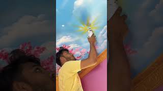 Sky celing desigin painting wallpainting homedecor [upl. by Kurr205]