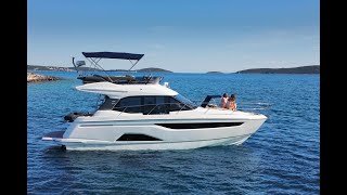 New 2024 Bavaria Yachts R40 Flybridge Powerboat Video Walkthrough Review By Ian Van Tuyl Broker [upl. by Atteve731]