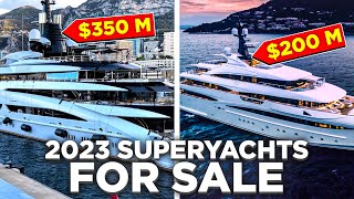 RIDICULOUS Expensive Superyachts For Sale  2023 Update [upl. by Aneetak]