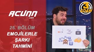 Emoji şarkı yarışması kahkahaya boğdu  3 Adam [upl. by Assiram]