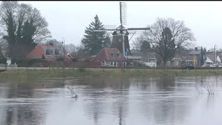 4K 27122023 Hoog water rivier de Vecht Ommen [upl. by Notnad]