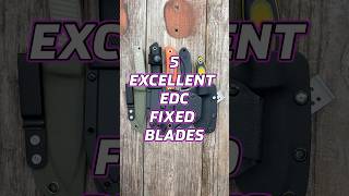 5 Excellent EDC Fixed Blades edc shorts blade knife pocketknife [upl. by Nylecoj138]