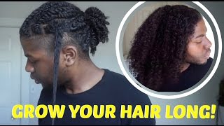 HOW TO GROW LONG HEALTHY NATURAL HAIR  Mens Natural Hair Care [upl. by Viva91]