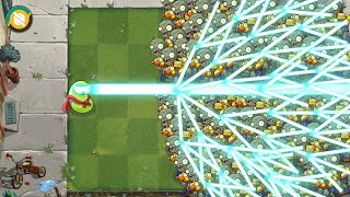 Pvz 2 One Plant Max Level Power Up Vs 100 Ducky Tube Zombie  Plants Vs Zombies 2 [upl. by Llenyl]