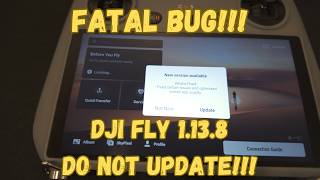 DJI Fly 1138 Major Bug App Crashes See What Causes This [upl. by Elorac677]