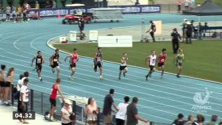 2014 Vic Jnr Champs Men U17 100m [upl. by Anirhtak]