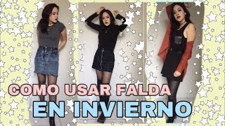 USA TU FALDA EN INVIERNO  OUTFITS DE INSPIRACIÓN  FABIOKA [upl. by Hinda]