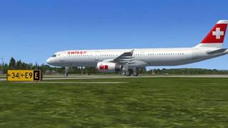 FSX Missions  Airbus A321 Swiss Air [upl. by Ydnar]