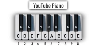 YouTube Piano  Play It With Your Computer Keyboard [upl. by Naehgem741]