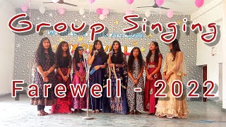 Farewell Group Singing 202122  Farewell group Song  song performance by 9th class girls SFS [upl. by Cappella]