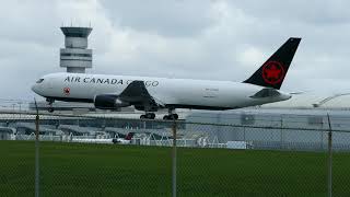 Air Canada Cargo Boeing 767300F CGXHM Landing RWY 24R TORONTO PEARSON [upl. by Bajaj]