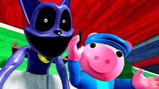 CatNap Pranks Georgie Animating Your Comments  Poppy Playtime Chapter 3 vs Roblox Piggy [upl. by Lytsirk]