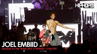 Meek Mill Brings out Philadelphia Sixers Joel Embiid at His Meek Mill amp Friends Concert [upl. by Htirehc559]