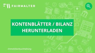 Kontenblätter Bilanz amp Erfolgsrechnung als Excel herunterladen [upl. by Jyoti]