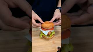 Crispy Chicken Burger Asmr cooking shorts food crispychickenburgerburger [upl. by Gadmon]