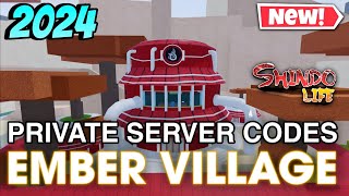 Ember village Private Server codes for Shindo Life  Private server codes shindo life shindolife [upl. by Nerral]